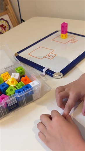 His little hands, big focus. Counting, stacking, building, and loving every second. Watching confidence grow block by block ✨” #littlelearner #BuildingSkill #earlyyearsfun #ABA #learningmoment