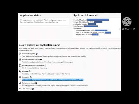 How to confirm Biometrics Status at IRCC