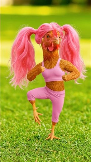 Chickens in Wigs Doing Aerobics?! 🐔😂 | Funniest Workout Ever!