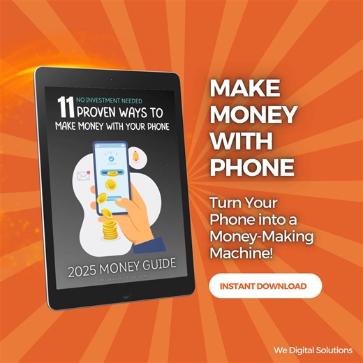 Make Money on Your Phone Ebook | 11 Proven Ways to Earn Without Investment (PDF) - Etsy
