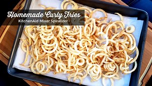 How to Make Curly Fries using the KitchenAid Spiralizer