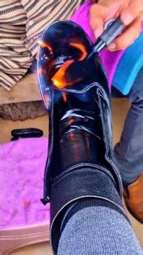 WOW! Insanely Satisfying Shoe Shine ASMR 🤯✨ #asmr #restoration #satisfying #relax #shoes