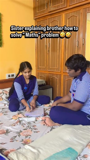 Murali Krishna | Sister's way of explaining Maths to brother 🤣🤣 #viral #instagood #brothersisterlove❤️ | Instagram
