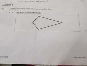 Identify the names of the following geometric figures in FIGURE... | Filo