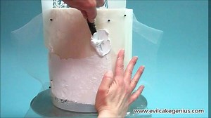 Do Lace the Evil Cake Genius Way... Awesome & Easy! Start Now: http://evilcakegenius.com/index.php/gardenia-lace-stencils/ | Evil Cake Genius