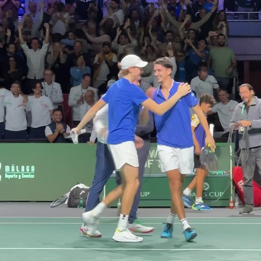 Davis Cup magic 💚 An astonishing comeback from the Italians sees them make the final for the 8th time in their history! #DavisCupFinals | Davis Cup
