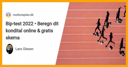 Bip-test: Lyd, beregner og skema → Find dit kondital nu!