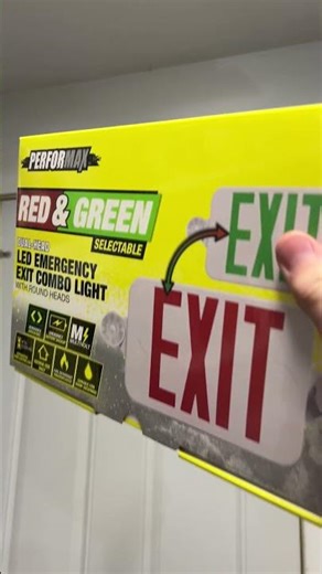 New exit sign spot! #exitsign #emergencylight #hobby #electrical #led