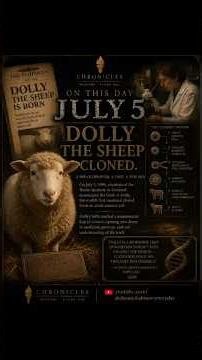 The World's First Cloned Mammal | On This Day July 5, 1996 — Dolly the Sheep Born
