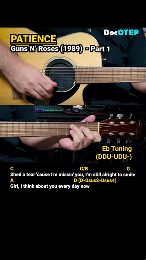 Guns N’ Roses Easy Guitar Chords Tutorial with Lyrics