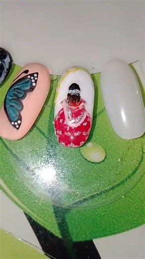 Dulhan Nail Art #nailart #nails #art #nailtech #naildesign #trending #diy #new #simplenails #dulhan