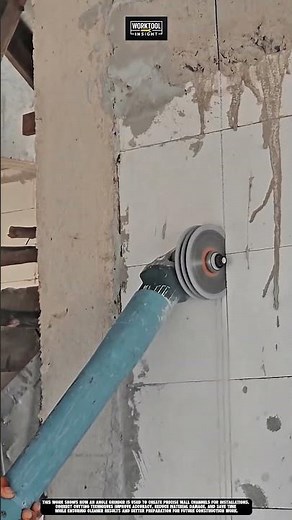 Cutting wall channels accurately using Work Tool Angle Grinder #tool #worktool