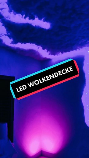 LED Wolken Decke - Cloud Gaming Room Setup