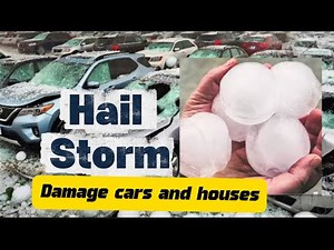 The Hailstorm Damage Houses and Cars in Queensland
