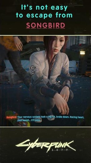 It's not easy to escape from SONGBIRD #cyberpunk2077