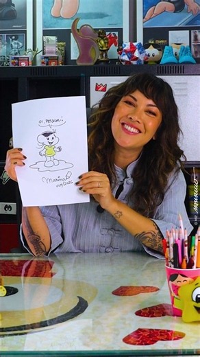 Vamos aprender a desenhar a Magali com a Marina? ✍️​💛​ #shorts #MSPtubro