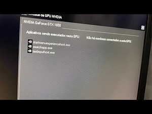 Aplicativos sendo executados na gpu nvidia. Searchapp startmenuexperienc textinputhost