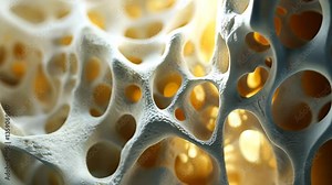 Microscopic View of Cancellous Bone Structure: A Detailed Look into the Intricate Network of Trabeculae