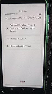 How should you respond to a Phone Banking Service Request (SR)?... | Filo