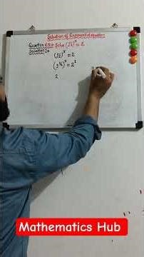 Solve the exponential equation