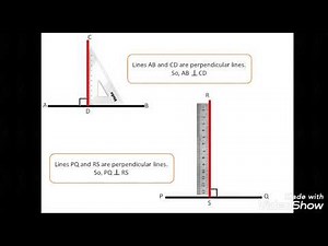 Perpendicular Lines for Grade 3