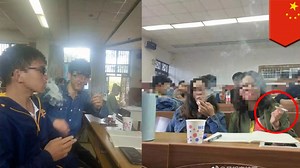 大學課堂教品菸 學生抽菸「實習」