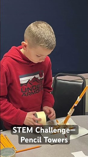 STEM Challenge Pencil Towers #stem #stemeducation