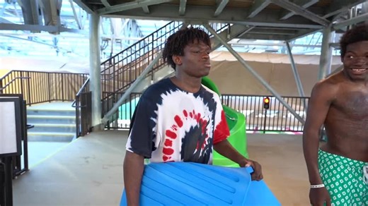 Preston & Brianna S01:E07 - Don't Choose the Wrong Slide! (Water Park Challenge) / I Built an Actual Underwater Minecraft House!