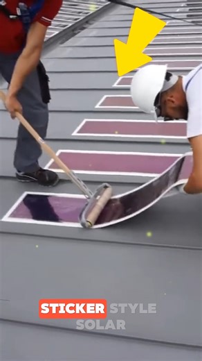 This Solar Panel Works Like a Sticker ☀️🔋🇩🇪 Germany has introduced an ultrathin, flexible solar energy solution that can be applied to many surfaces, even curved ones. This innovative panel uses organic photovoltaic technology to efficiently generate up to 85 watts per square meter, making it a smart option for renewable energy and clean power applications. Credits : @ heliatek7550 / YT #SolarInnovation #RenewableEnergy #GreenTechnology #technews #technology | Missing US