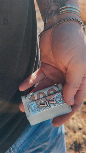 Sterling Silver Money Holder. I make these in quite a few variations available to cyston order online anytime 🤙🏻 #freedom