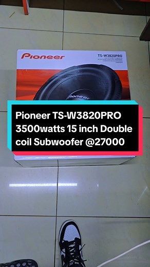 Pioneer 3500watts 15 Inch Bass Subwoofer W3820PRO
