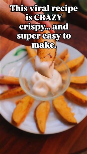 Super Crispy Potato Wedges | Easy Viral Potato Recipe