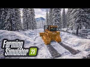 Winter Logging Road Clearing | Farming Simulator 25