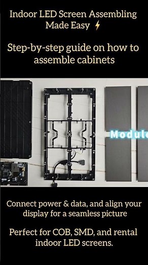 Indoor LED Screen & Cabinet Assembling Guide | Step-by-Step Setup|coB|SmD|gob|sandboxled