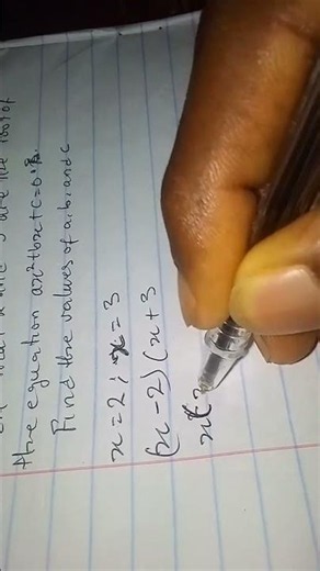 given the roots? here's the equation