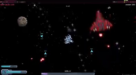 Latest version of the game, slightly tuned down difficulty, and the 3rd wave based boss.This one is designed to be extremely fast, do dive bomb passes, and lay mines.You can also see the new random cache system at the end 😎