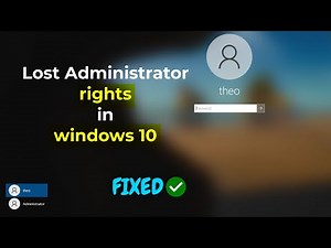 (FIXED) Lost Administrator rights in windows 10 | easy fix | 2023
