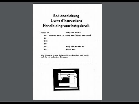 Manual Veritas FAMULA DE Nähmaschine Sewing machine Швейная машина Instruction