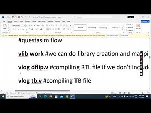 script or do file for questasim,modelsim in command mode for verilog code simulation@DV@VLSI