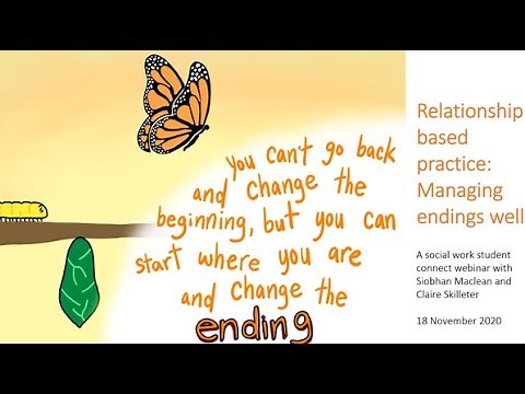 Relationship-based practice: Managing endings well. (Webinar 24)