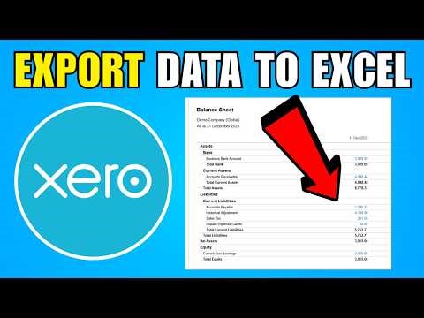 How To Export Data From Xero To Excel (2026) (Complete Guide)