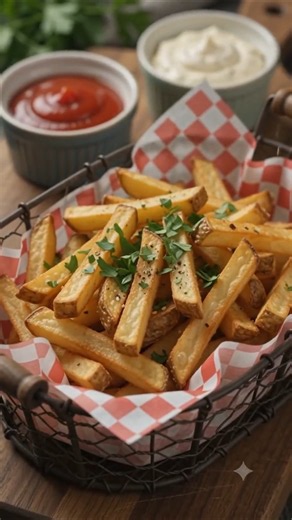 Homemade Crispy French Fries Recipe | Easy Restaurant-Style Fries at Home 🍟 #veggiefries #fastfood