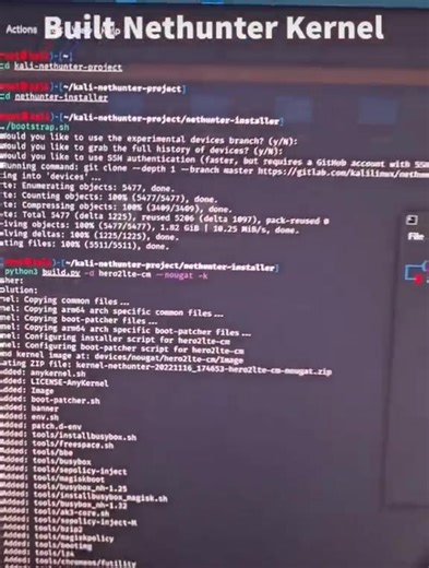 Building and flashing NetHunter kernel #nethunter #samsung #kernel #twrp #kalilinux #android #hacking #hacker #cybersecurity #ethicalhacking #hackers #linux #programming #hack #technology #kalilinux #security #coding #infosec #python #tech #hackingtools #ethicalhacker #pentesting #cyber #malware #programmer #computerscience #cybercrime #cyberattack