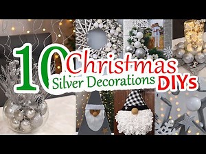 Beautiful DIY Silver Christmas Decorations to Brighten Your Home 2024