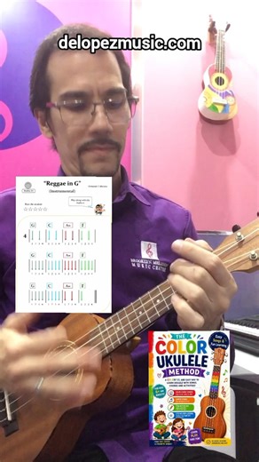 Simple Reggae in Ukulele, chords practice. #ukuleletutorial