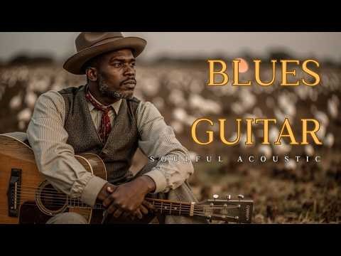 Soulful Acoustic Blues Guitar Instrumental Music - Relaxing Delta Fingerstyle Solo