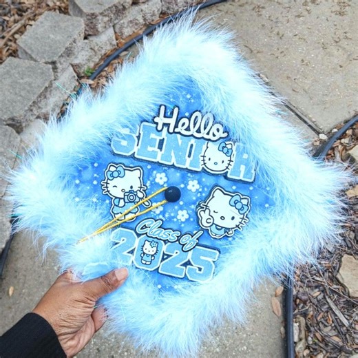 3D Kitty Theme Graduation Cap Topper High-school College Graduation Emt Medical - Etsy