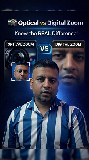 Difference between Optical Zoom & Digital Zoom in Smartphone Camera