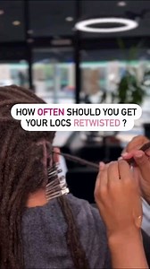In the beginning stage (the first 3-6months) you need a retwist every 2-3 weeks to establish your locs shape In the budding stage (usually around the first 6-12 months) you can start spacing out your retwist to every 4-6 weeks When you’re locs are matured (the first 1-2 years) you only need a retwist every 6-8 weeks. In between those appointments you should be: * keeping your locs covered to avoid lint & buildup * regular cleansing & conditioning * brushing them with a soft boar brush * keeping 