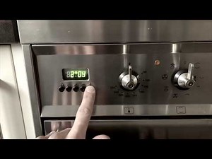 Time Clock on SMEG stove (klok van een SMEG oven instellen) Summer/Winter time